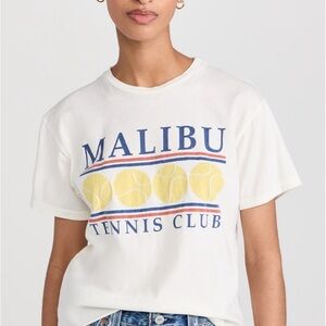 White Malibu Tennis Tee